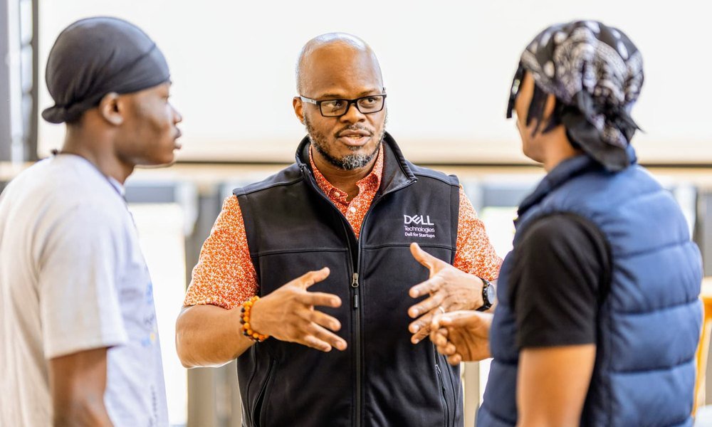 Mobolaji in conversation with two young founders